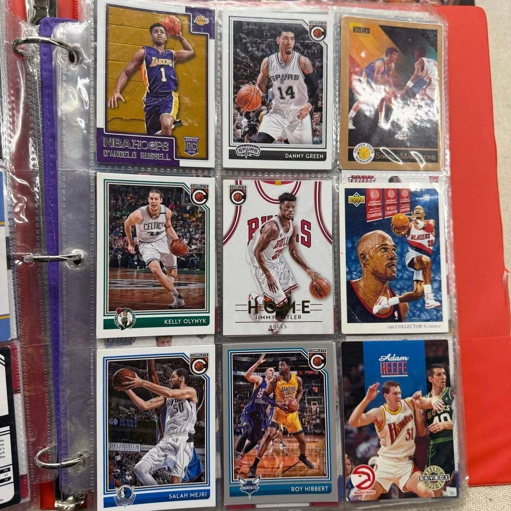 NBA Basketball Card Lot Panini Hoops Donruss Threads Rookie Cards Albums